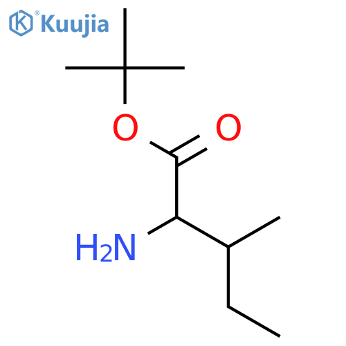 tert-butyl (2S,3S)-2-amino-3-methylpentanoate structure