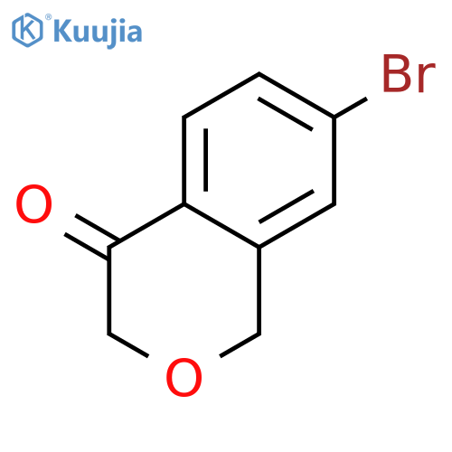 7-bromo-3,4-dihydro-1H-2-benzopyran-4-one structure