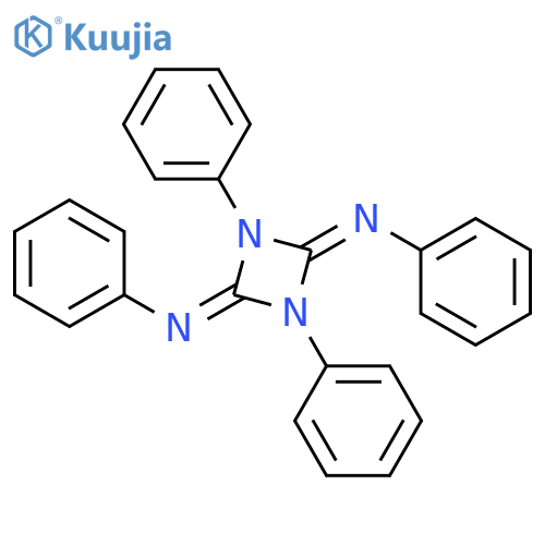 Benzenamine, N,N'-(1,3-diphenyl-1,3-diazetidine-2,4-diylidene)bis- structure