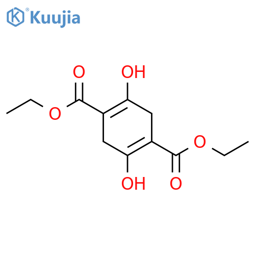 1,4-Cyclohexadiene-1,4-dicarboxylicacid, 2,5-dihydroxy-, 1,4-diethyl ester structure
