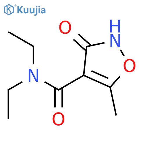 4-Isoxazolecarboxamide, N,N-diethyl-2,3-dihydro-5-methyl-3-oxo- structure