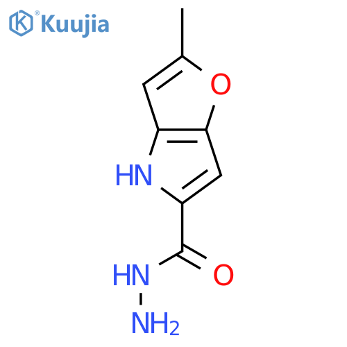 2-Methyl-4H-furo[3,2-b]pyrrole-5-carboxylic acid hydrazide structure