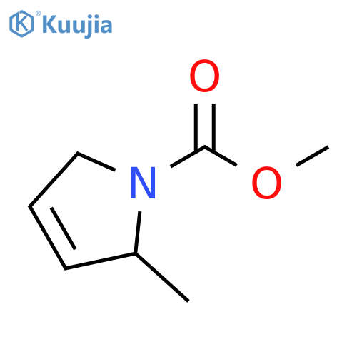1H-Pyrrole-1-carboxylicacid,2,5-dihydro-2-methyl-,methylester(9CI) structure