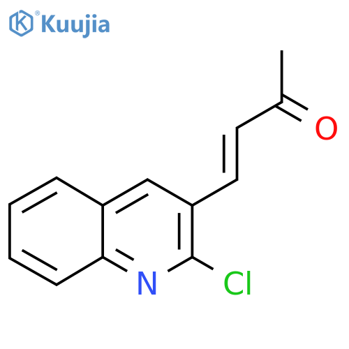 4-(2-chloroquinolin-3-yl)but-3-en-2-one structure