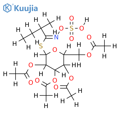 Tetra-Ac-1-Methylpropyl glucosinolate structure