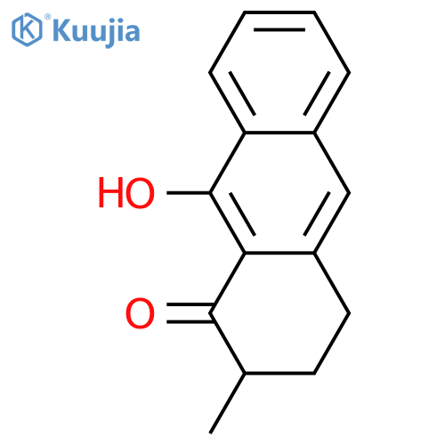 3,4-Dihydro-9-hydroxy-2-methyl-1(2H)-anthracenone; (R)-form structure