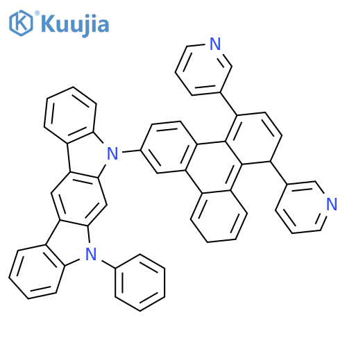 Indolo[2,3-b]carbazole, 5-(5,8-di-3-pyridinyl-2-triphenylenyl)-5,7-dihydro-7-phenyl- structure