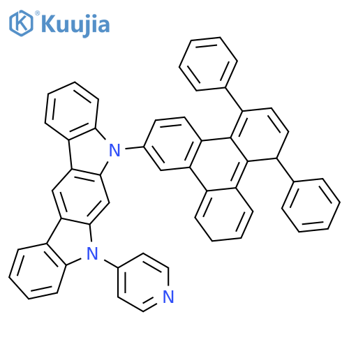 Indolo[2,3-b]carbazole, 5-(5,8-diphenyl-2-triphenylenyl)-5,7-dihydro-7-(4-pyridinyl)- structure