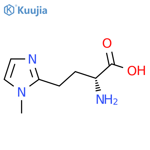 (2R)-2-amino-4-(1-methyl-1H-imidazol-2-yl)butanoic acid structure