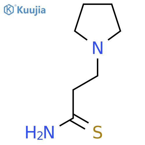 3-(Pyrrolidin-1-yl)propanethioamide structure