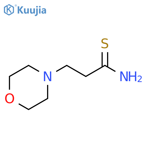 3-(morpholin-4-yl)propanethioamide structure