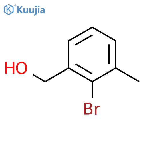 (2-Bromo-3-methylphenyl)methanol structure