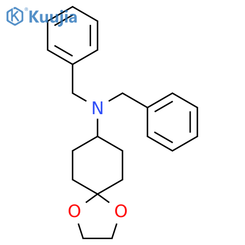 N,N-Dibenzyl-1,4-dioxaspiro[4.5]decan-8-amine structure