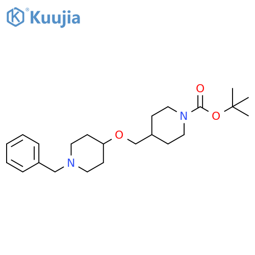 1-Piperidinecarboxylic acid,4-[[[1-(phenylmethyl)-4-piperidinyl]oxy]methyl]-, 1,1-dimethylethyl ester structure