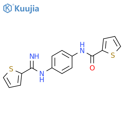 2-Thiophenecarboxamide, N-[4-[(imino-2-thienylmethyl)amino]phenyl]- structure