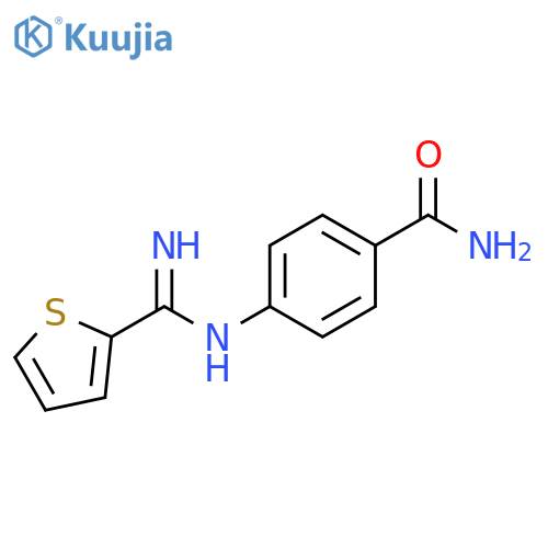 Benzamide, 4-[(imino-2-thienylmethyl)amino]- structure