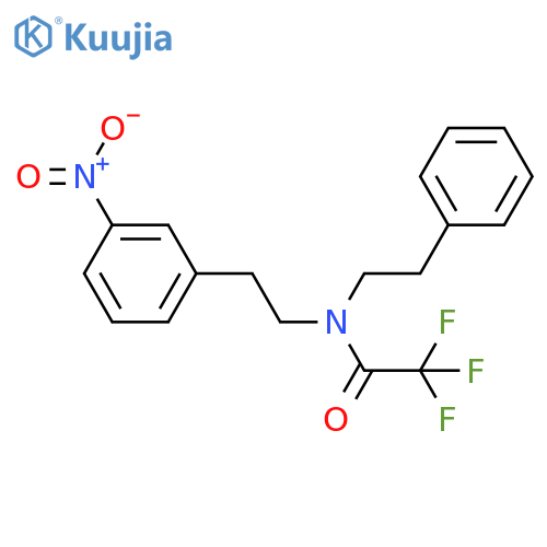 Acetamide, 2,2,2-trifluoro-N-[2-(3-nitrophenyl)ethyl]-N-(2-phenylethyl)- structure