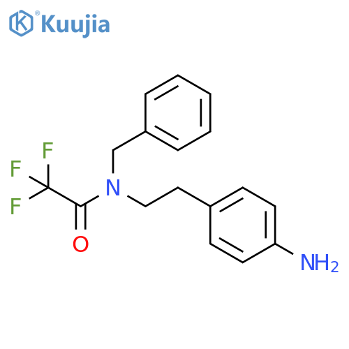 Acetamide, N-[2-(4-aminophenyl)ethyl]-2,2,2-trifluoro-N-(phenylmethyl)- structure