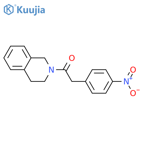 1-(3,4-dihydroisoquinolin-2(1H)-yl)-2-(4-nitrophenyl)ethanone structure