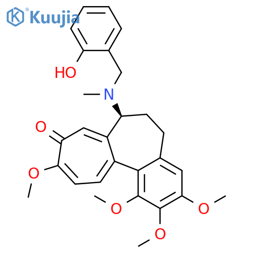 Benzo[a]heptalen-9(5H)-one,6,7-dihydro-7-[[(2-hydroxyphenyl)methyl]methylamino]-1,2,3,10-tetramethoxy-,(7S)- structure