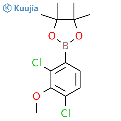 2,4-Dichloro-3-methoxyphenylboronic acid pinacol ester structure