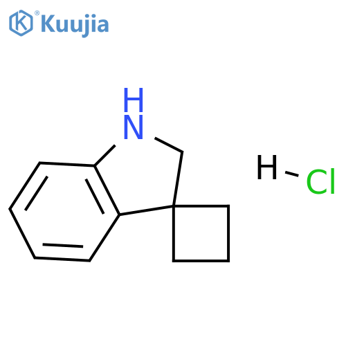 1',2'-dihydrospiro[cyclobutane-1,3'-indole] hydrochloride structure