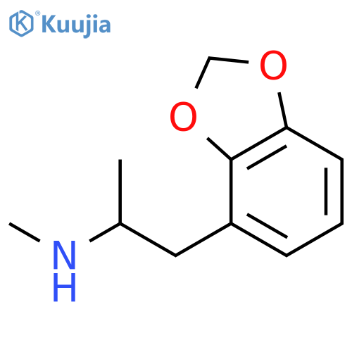 1-(1,3-benzodioxol-4-yl)-N-methylpropan-2-amine structure