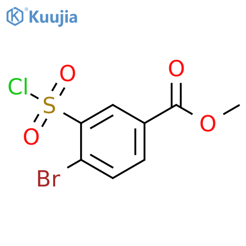 methyl 4-bromo-3-(chlorosulfonyl)benzoate structure