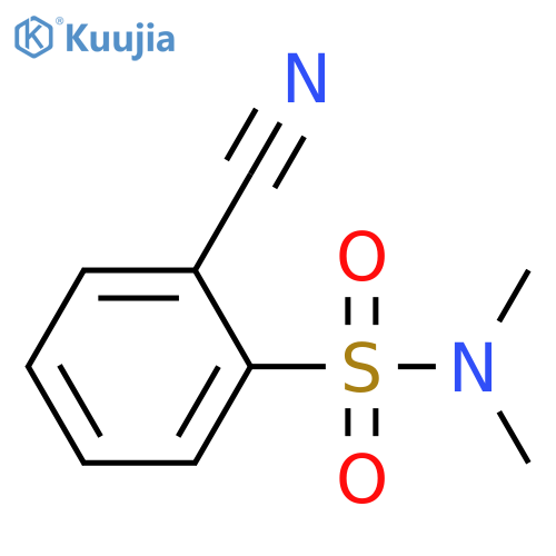 2-cyano-N,N-dimethylbenzene-1-sulfonamide structure