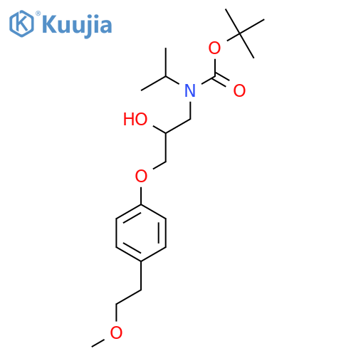 tert-butyl N-{2-hydroxy-3-4-(2-methoxyethyl)phenoxypropyl}-N-(propan-2-yl)carbamate structure