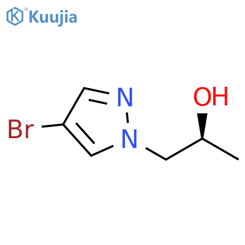(2S)-1-(4-bromo-1H-pyrazol-1-yl)propan-2-ol structure