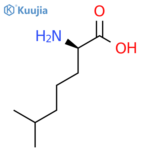 (2R)-2-Amino-6-methylheptanoic acid structure