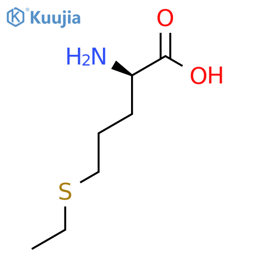 (2R)-2-amino-5-(ethylsulfanyl)pentanoic acid structure