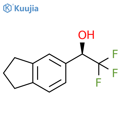 (1R)-1-(2,3-dihydro-1H-inden-5-yl)-2,2,2-trifluoroethan-1-ol structure