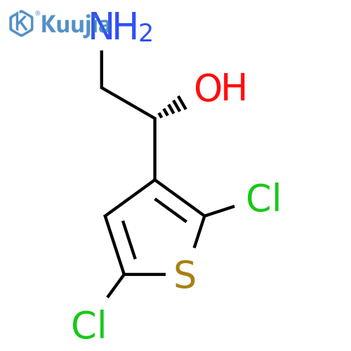 (1R)-2-Amino-1-(2,5-dichlorothiophen-3-yl)ethan-1-ol structure