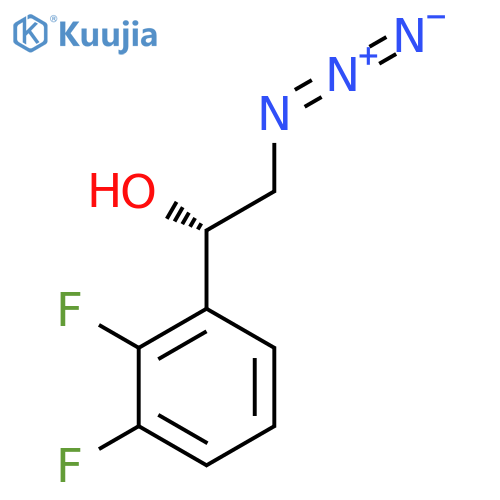 (1S)-2-azido-1-(2,3-difluorophenyl)ethan-1-ol structure