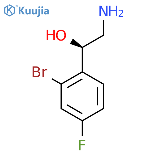 (1R)-2-amino-1-(2-bromo-4-fluorophenyl)ethan-1-ol structure