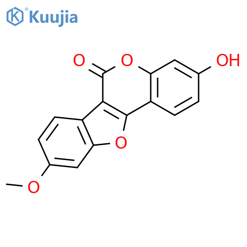 6H-Benzofuro[3,2-c][1]benzopyran-6-one,3-hydroxy-9-methoxy- structure