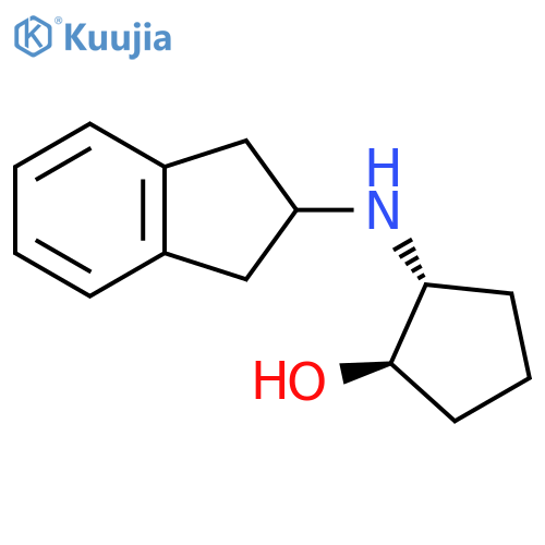 trans-2-(2,3-dihydro-1H-inden-2-yl)aminocyclopentan-1-ol structure