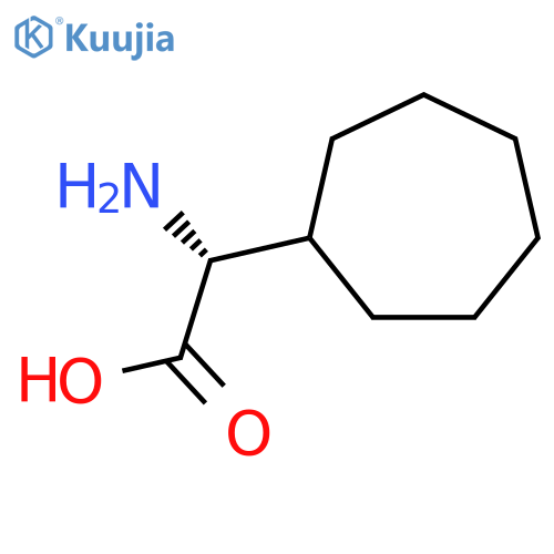 (2R)-2-amino-2-cycloheptyl-acetic acid structure