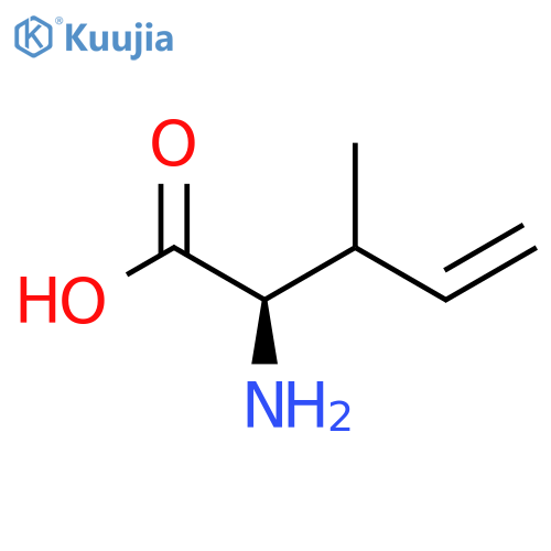 (2R)-2-Amino-3-methylpent-4-enoic acid structure