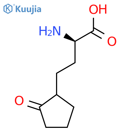 (2R)-2-amino-4-(2-oxocyclopentyl)butanoic acid structure