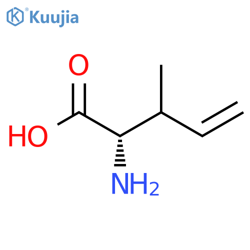 (2S)-2-Amino-3-methylpent-4-enoic acid structure