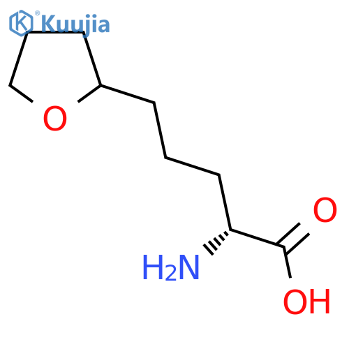 (2R)-2-amino-5-(oxolan-2-yl)pentanoic acid structure