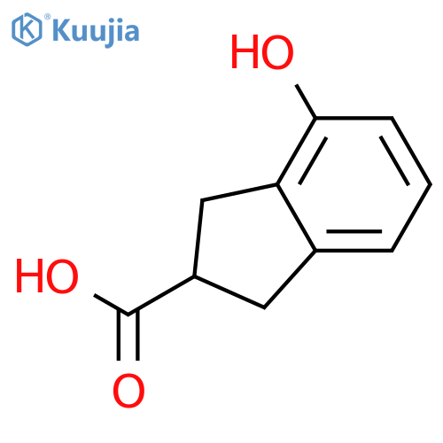 4-Hydroxy-2,3-dihydro-1H-indene-2-carboxylic Acid structure