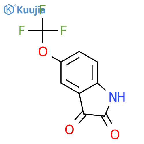 5-(trifluoromethoxy)-2,3-dihydro-1H-indole-2,3-dione structure