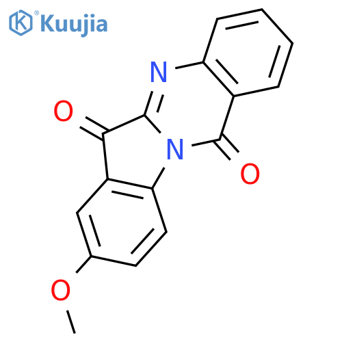 Indolo[2,1-b]quinazoline-6,12-dione, 8-methoxy- structure