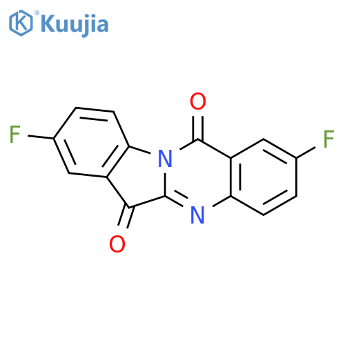 Indolo[2,1-b]quinazoline-6,12-dione, 2,8-difluoro- structure