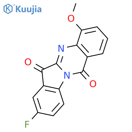 Indolo[2,1-b]quinazoline-6,12-dione, 8-fluoro-4-methoxy- structure