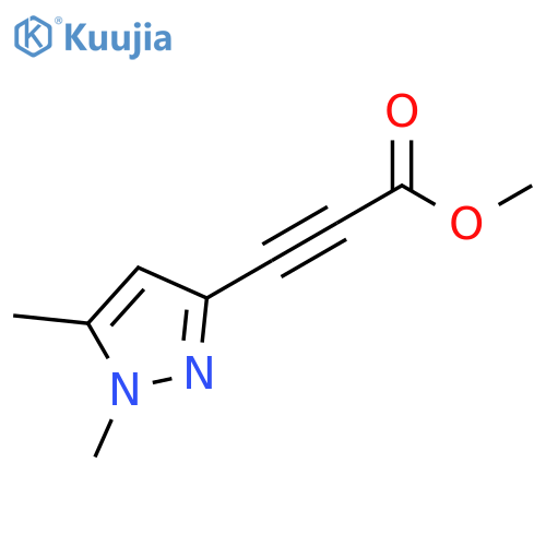 2-Propynoic acid, 3-(1,5-dimethyl-1H-pyrazol-3-yl)-, methyl ester structure